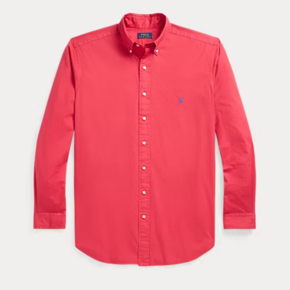 Ralph Lauren Garment-Dyed Twill Shirt Men’s Medium w Pony Logo